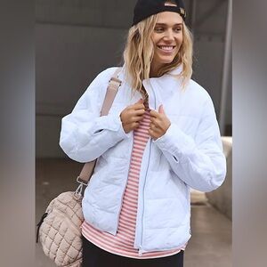 NWT FP Movement by Free People White Puffer Jacket